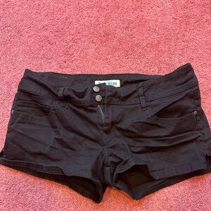 paris blues black jean/denim shorts